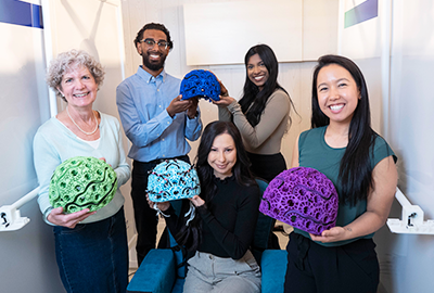 (Left to right) Dr. Margot Taylor, Jason Devasagayam, Ranuli De Silva, Dr. Kristina Safar and Dr. Julie Sato