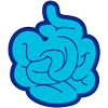 Medical illustration of intestines
